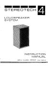 McIntosh Stereotech-4 - Service manual